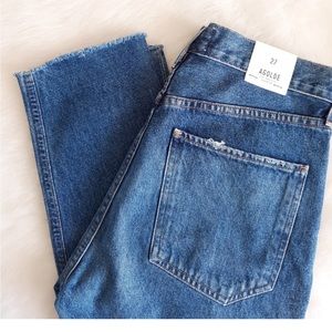 Womens Agolde Jaime High Rise Classic Jean. Button fly.